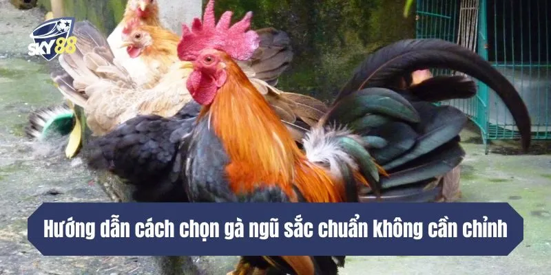 Hướng dẫn cách chọn gà ngũ sắc chuẩn không cần chỉnh
