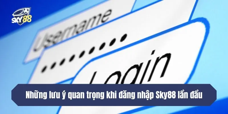 Những lưu ý quan trọng khi đăng nhập SKY88 lần đầu