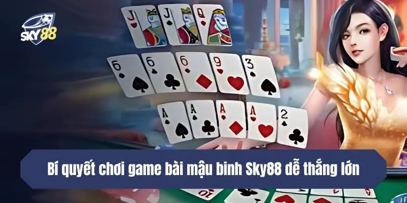 Bí quyết chơi game bài mậu binh Sky88 dễ thắng lớn nên biết